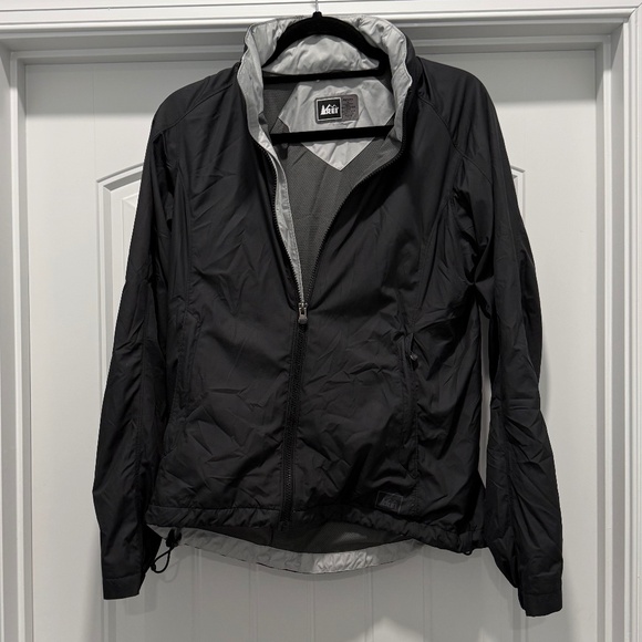 REI Jackets & Blazers - REI Hooded Womens Softshell Jacket Black Full Zip Size M
